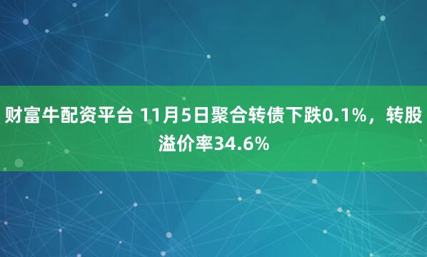财富牛配资平台 11月5日聚合转债下跌0.1%，转股溢价率34.6%