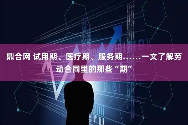 鼎合网 试用期、医疗期、服务期……一文了解劳动合同里的那些“期”